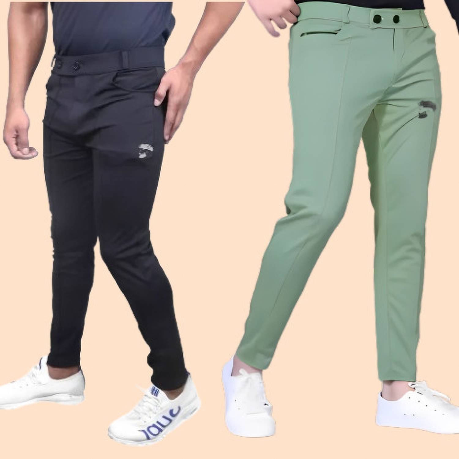 ACE SPORTS Solid Men Multicolor Track Pants