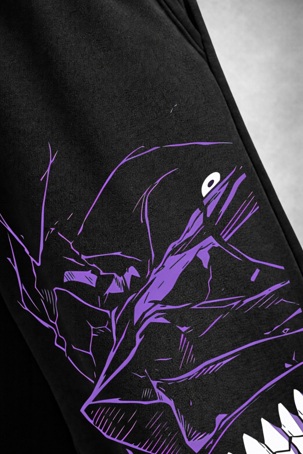 Image of Wayup Graphic Print Men Black Track Pants