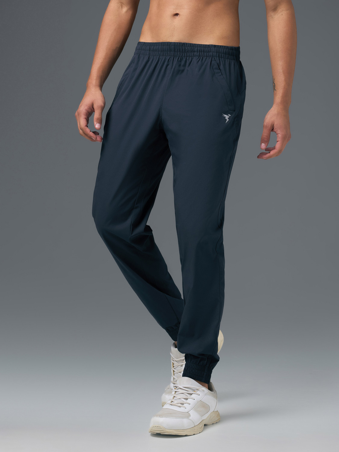 Image of TECHNOSPORT Solid Men Blue Track Pants