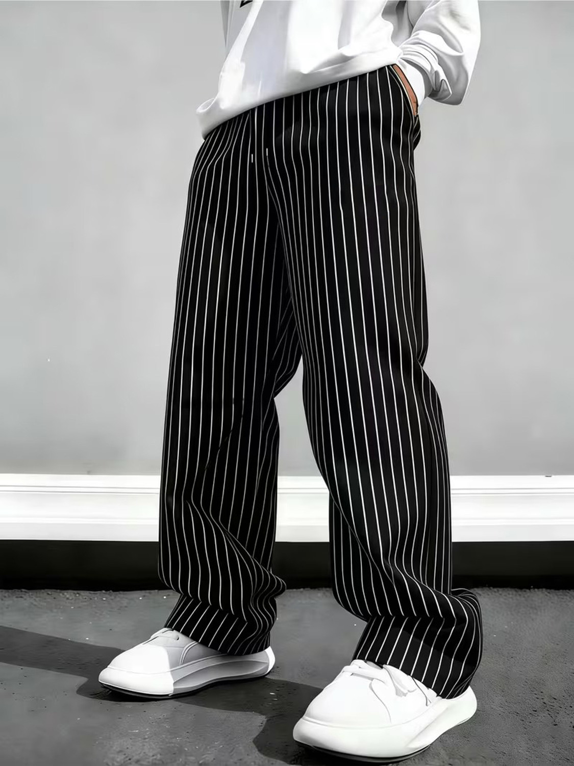 Image of KAJARU Self Design Men Black Track Pants