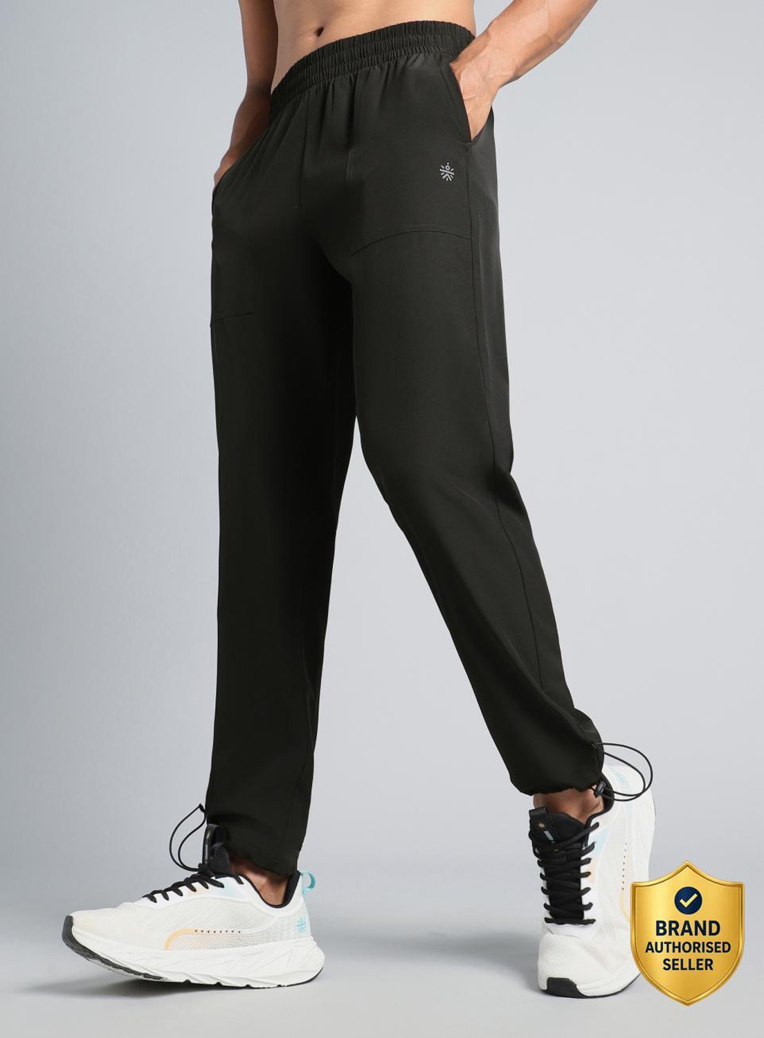 Image of Cult Solid Men Black Track Pants