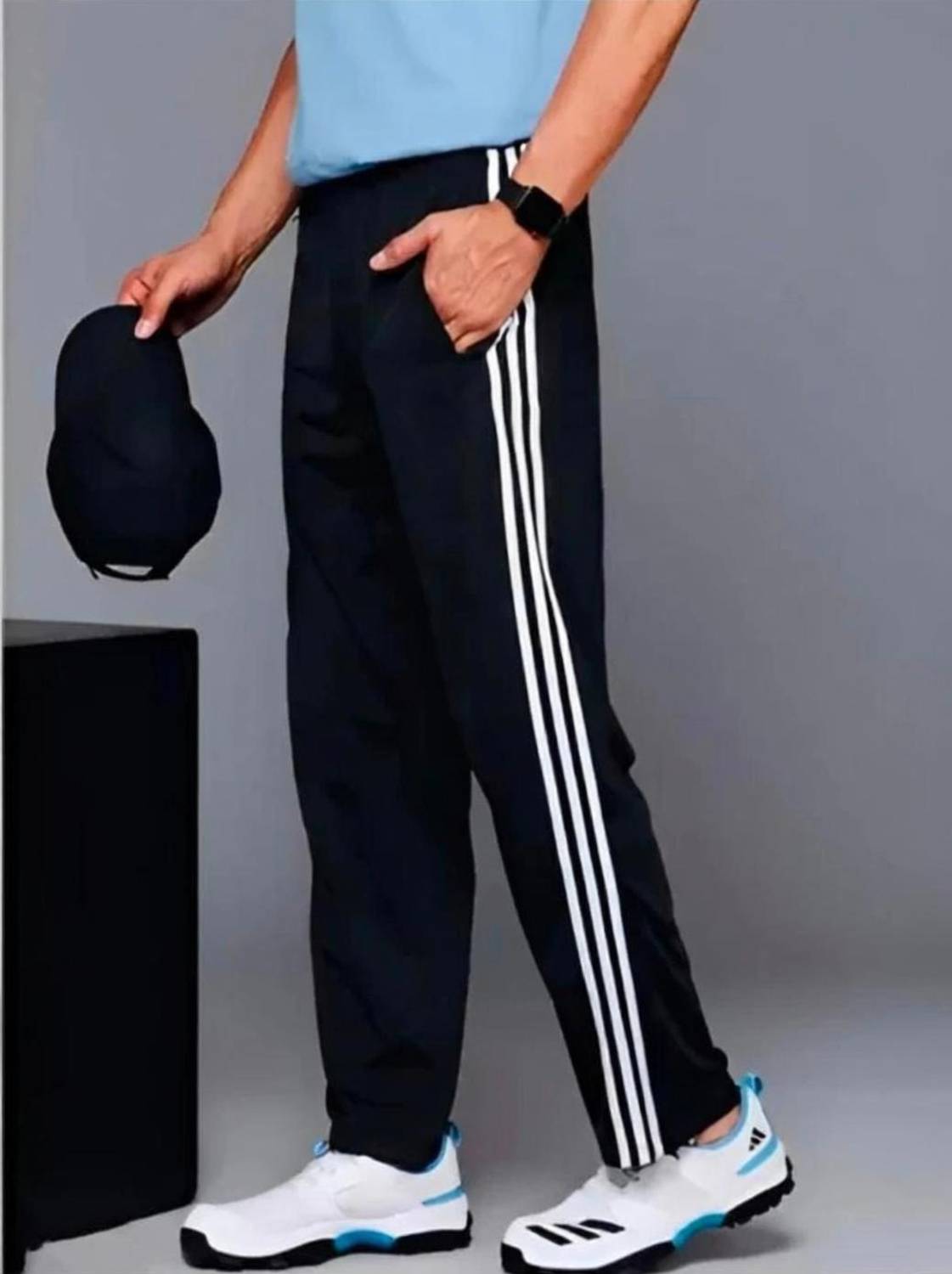 MASTERY Men Black Track Pants - Image 1
