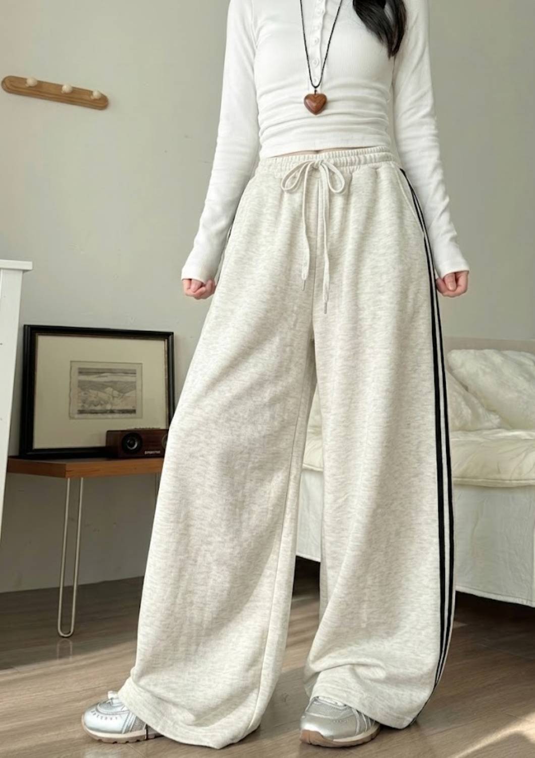 Dockstreet Self Design Women White Track Pants - Image 4