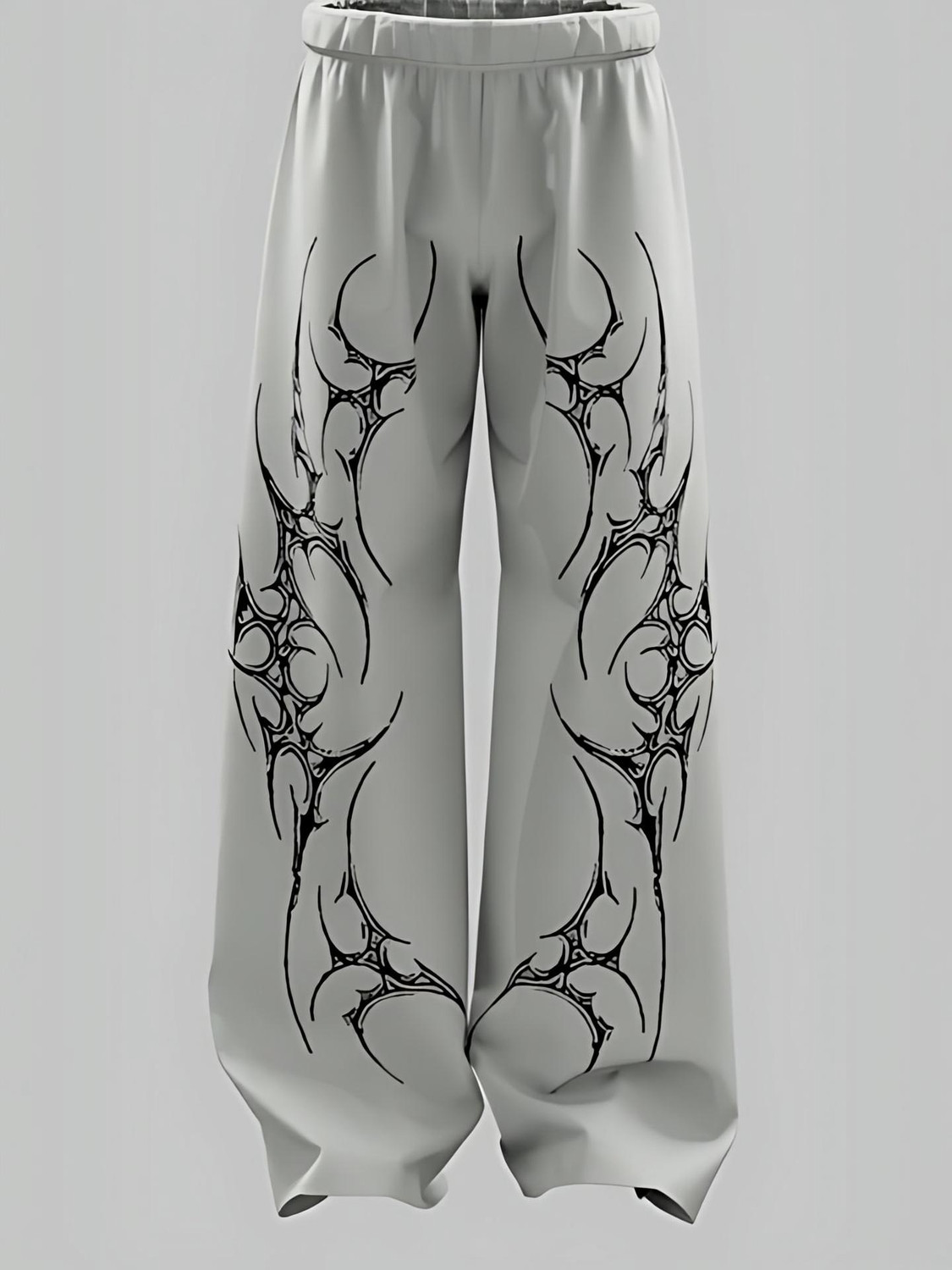 Image of CC CLASSY COVE Printed Men Grey Track Pants