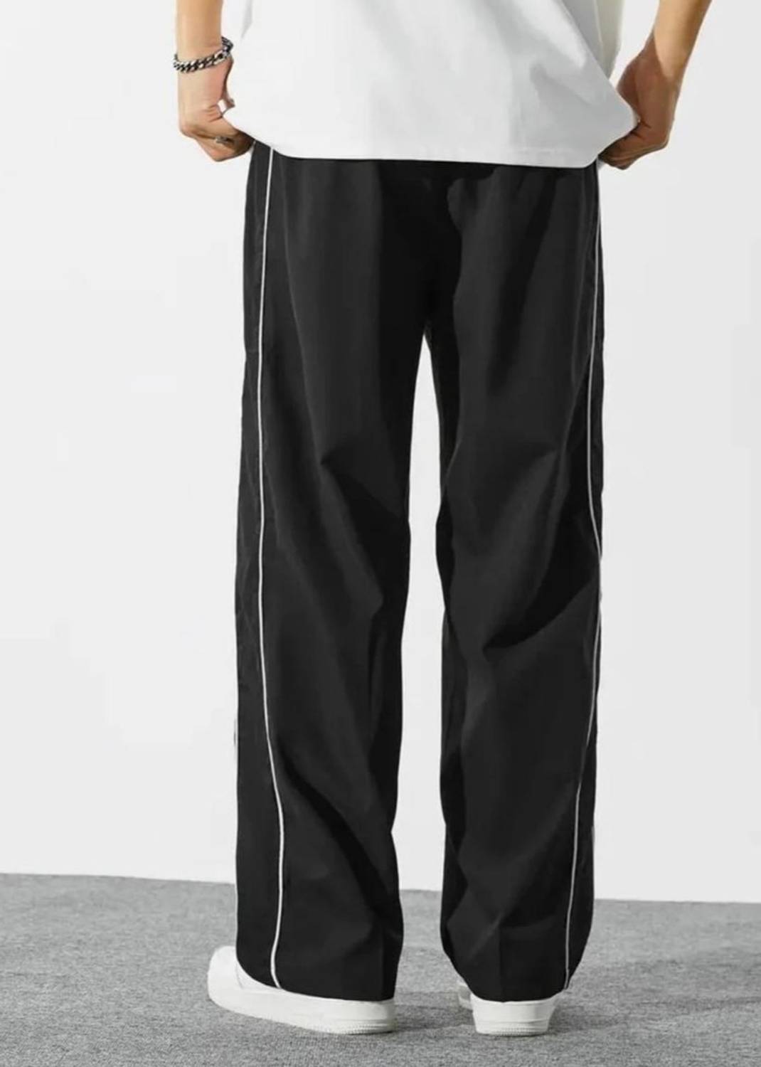 Blacktail Striped Black Track Pants - Image 3
