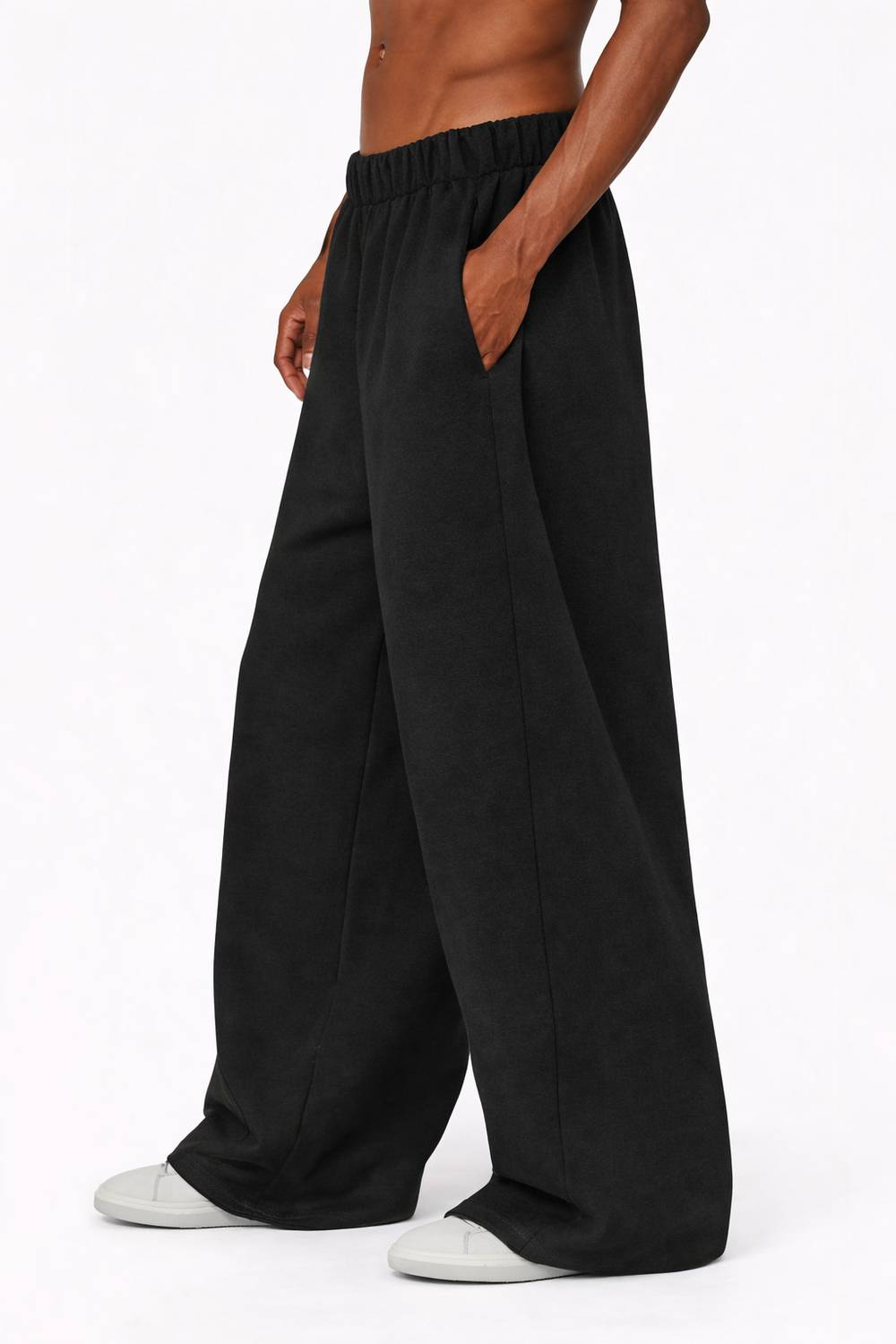 JUGULAR Solid Men Black Track Pants - Image 3