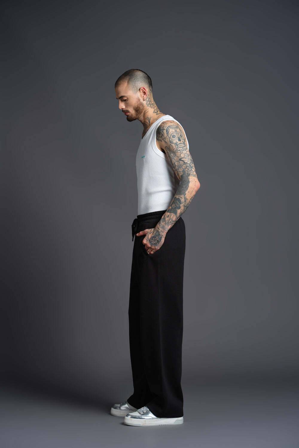 Bonkers Corner Men Black Track Pants - Image 3