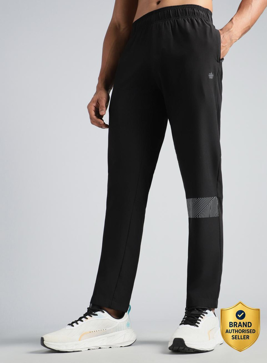 Image of Cult Solid Men Black Track Pants
