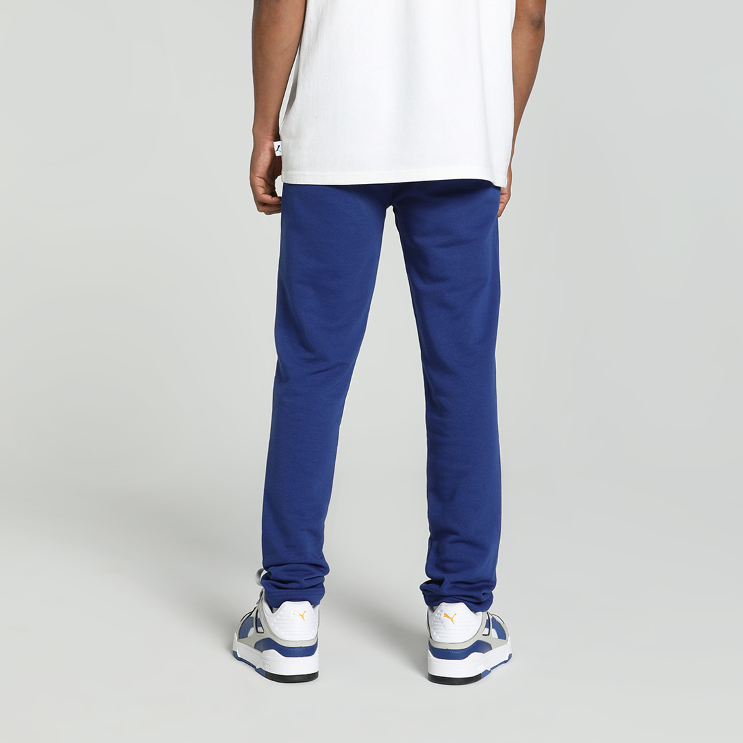 Image of PUMA Solid Men Blue Track Pants