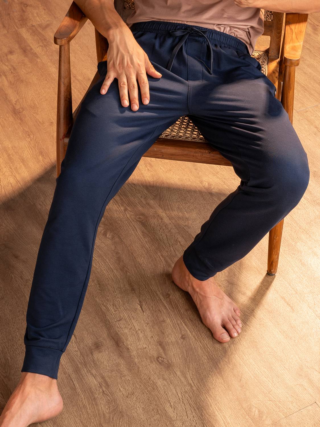 Damensch Blue Men Track Pants - Image 1