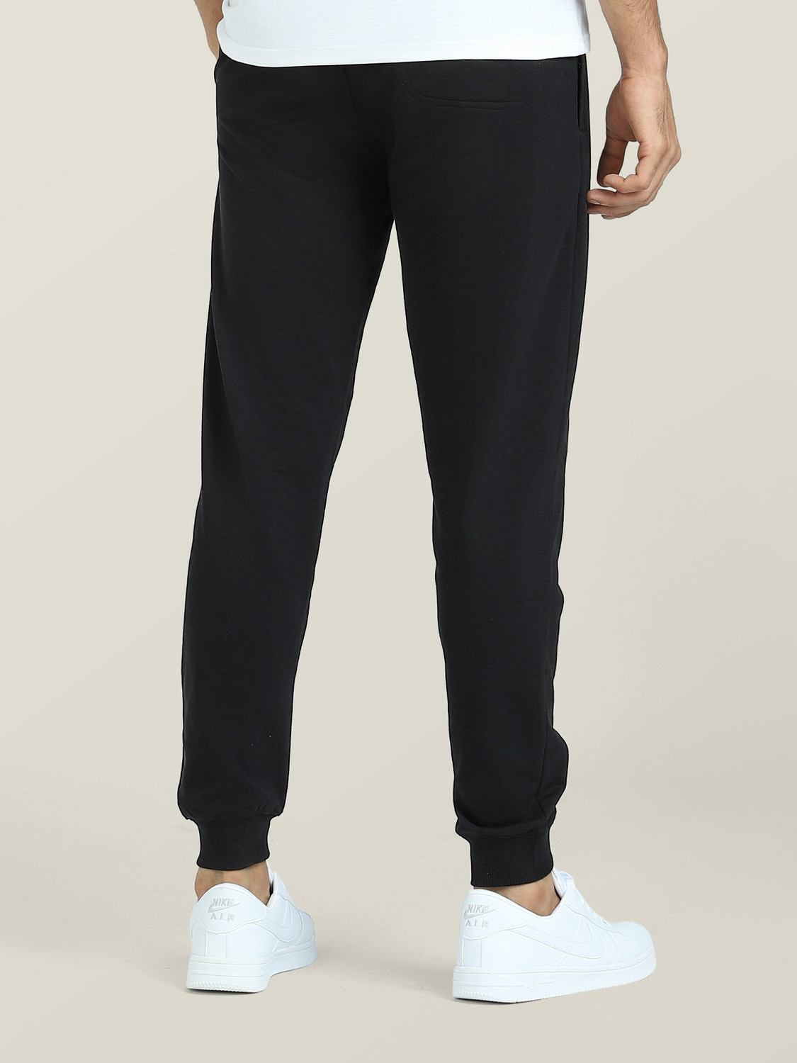 Image of XYXX Solid Men Black Track Pants