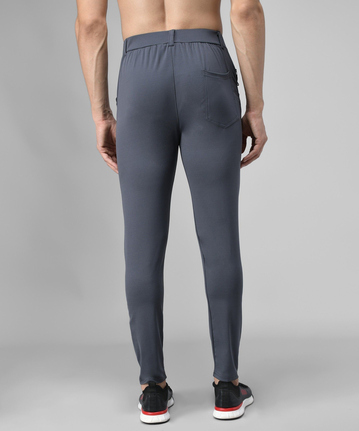 Image of Veltick Solid Men Grey Track Pants