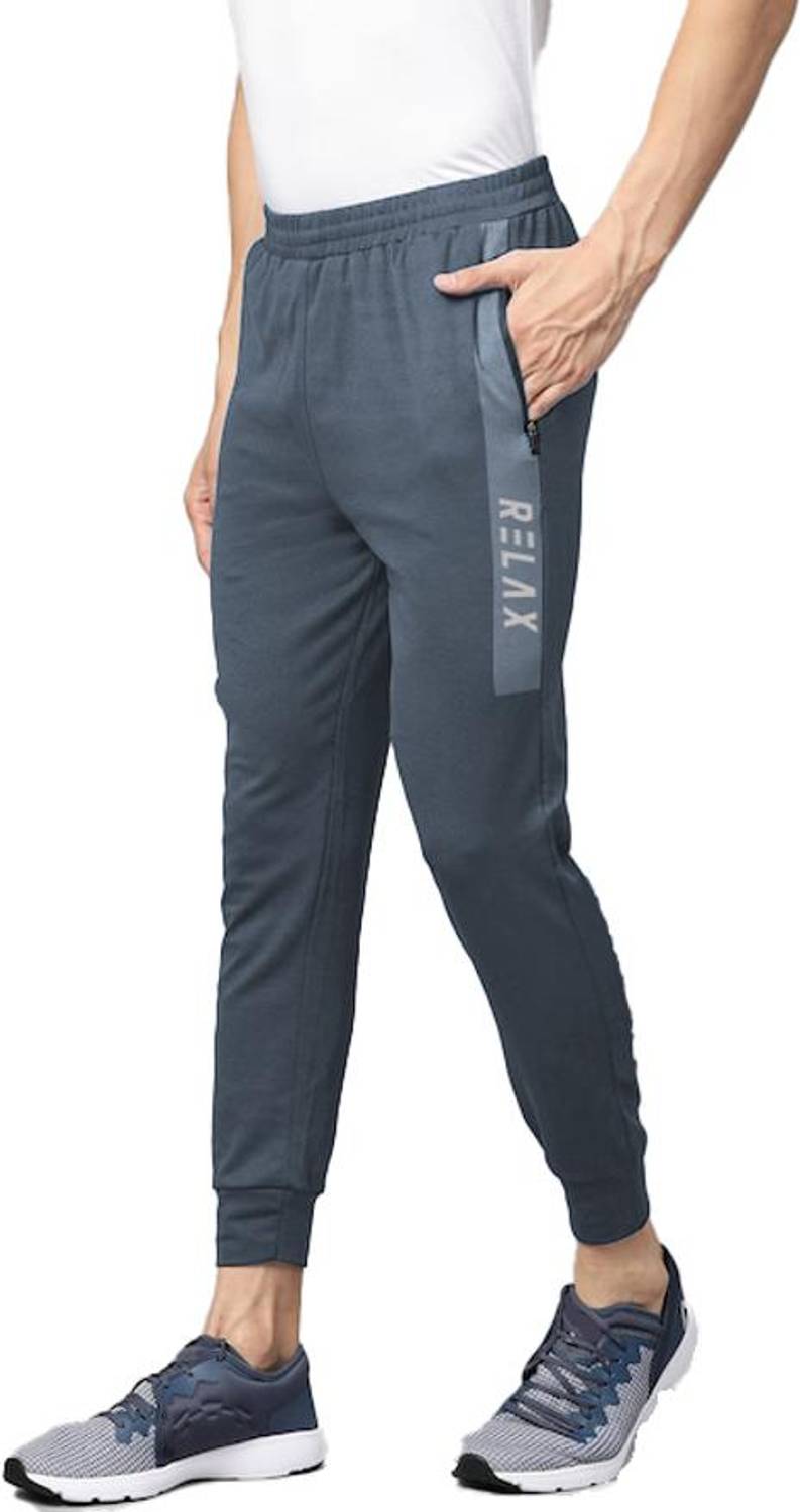 3colors Solid Men Grey Track Pants