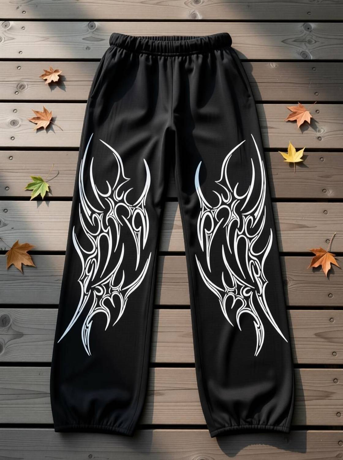 Genrexity Men Black Printed Track Pants - Image 4