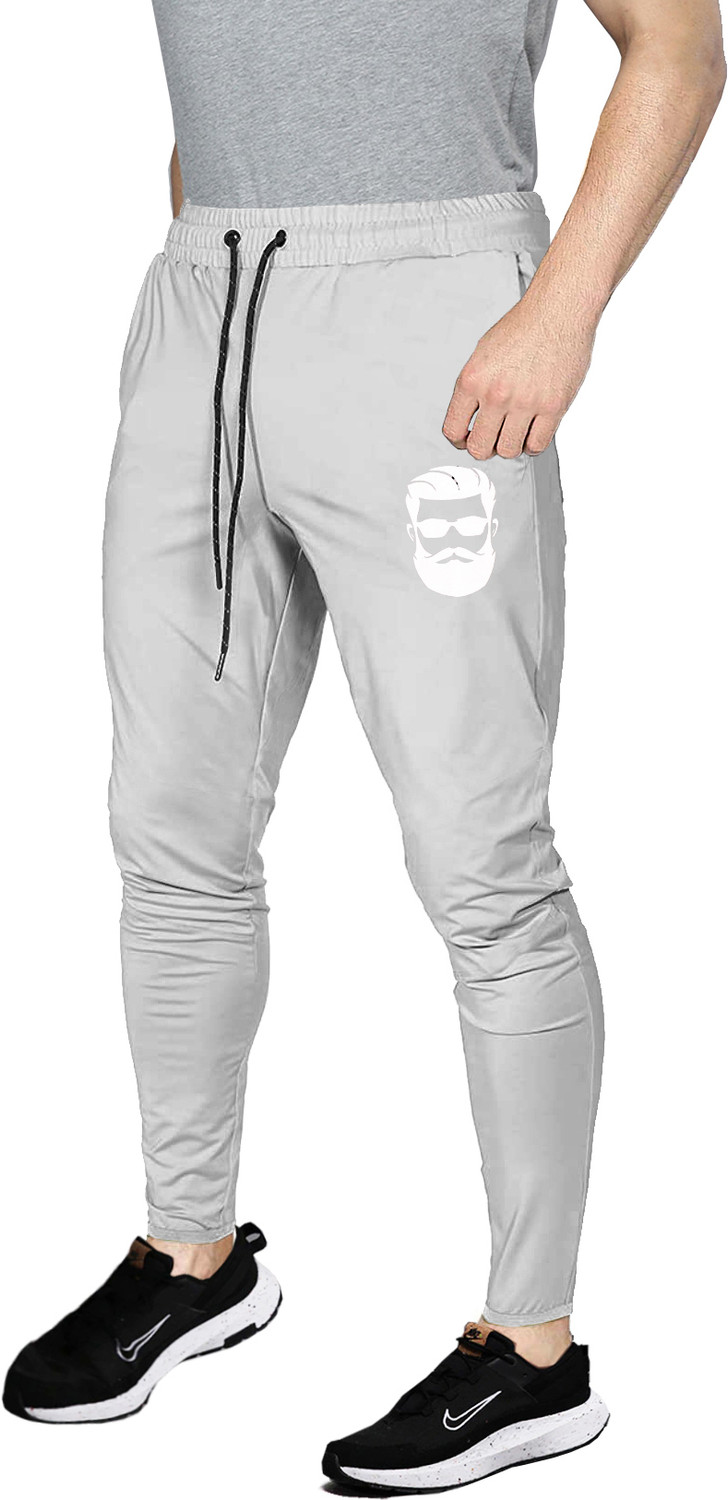 Image of AVOLT Printed Men White Track Pants