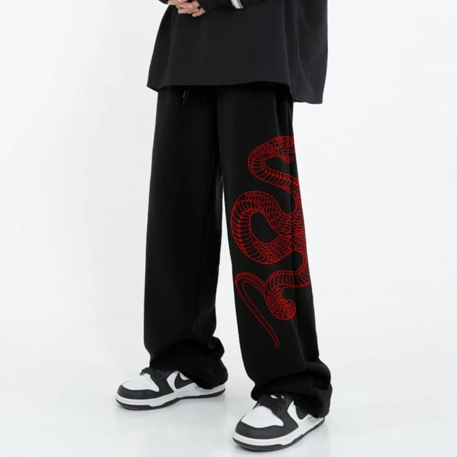 Image of McCARTHY Printed Men Black Track Pants