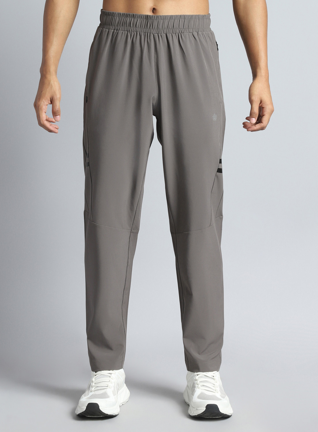 Image of Cult Solid Men Grey Track Pants