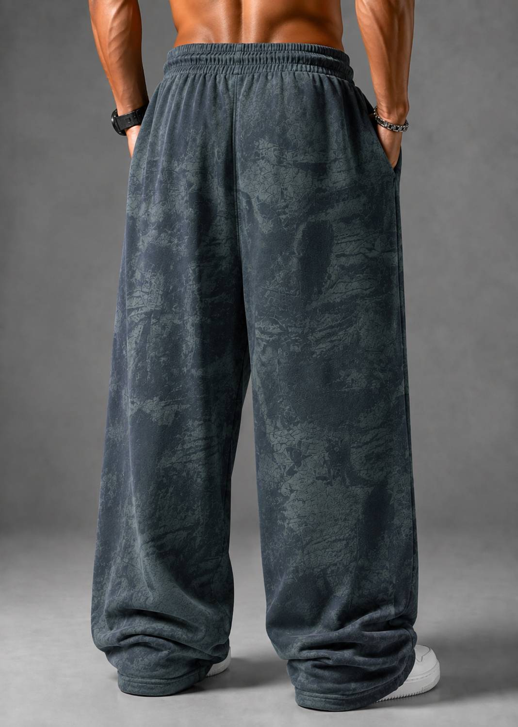 RPIRT Men Dark Blue Track Pants - Image 3