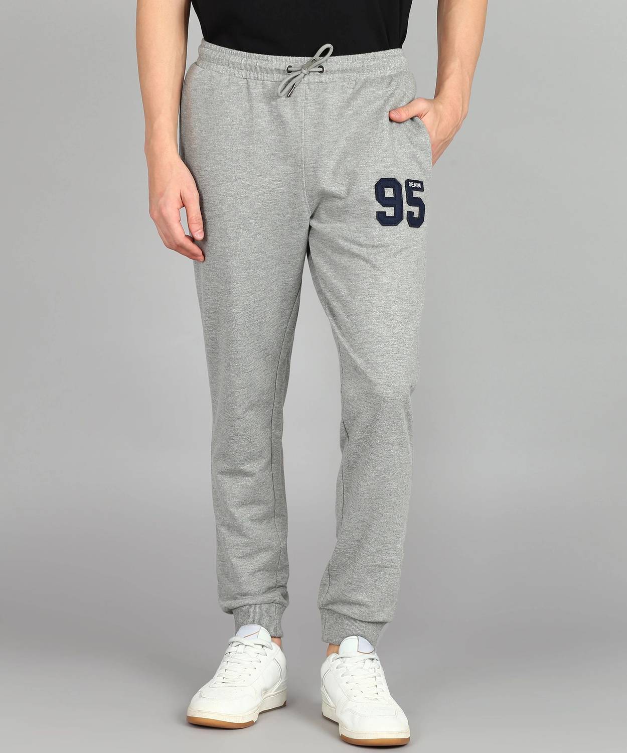 Alan Jones Solid Men Grey Track Pants