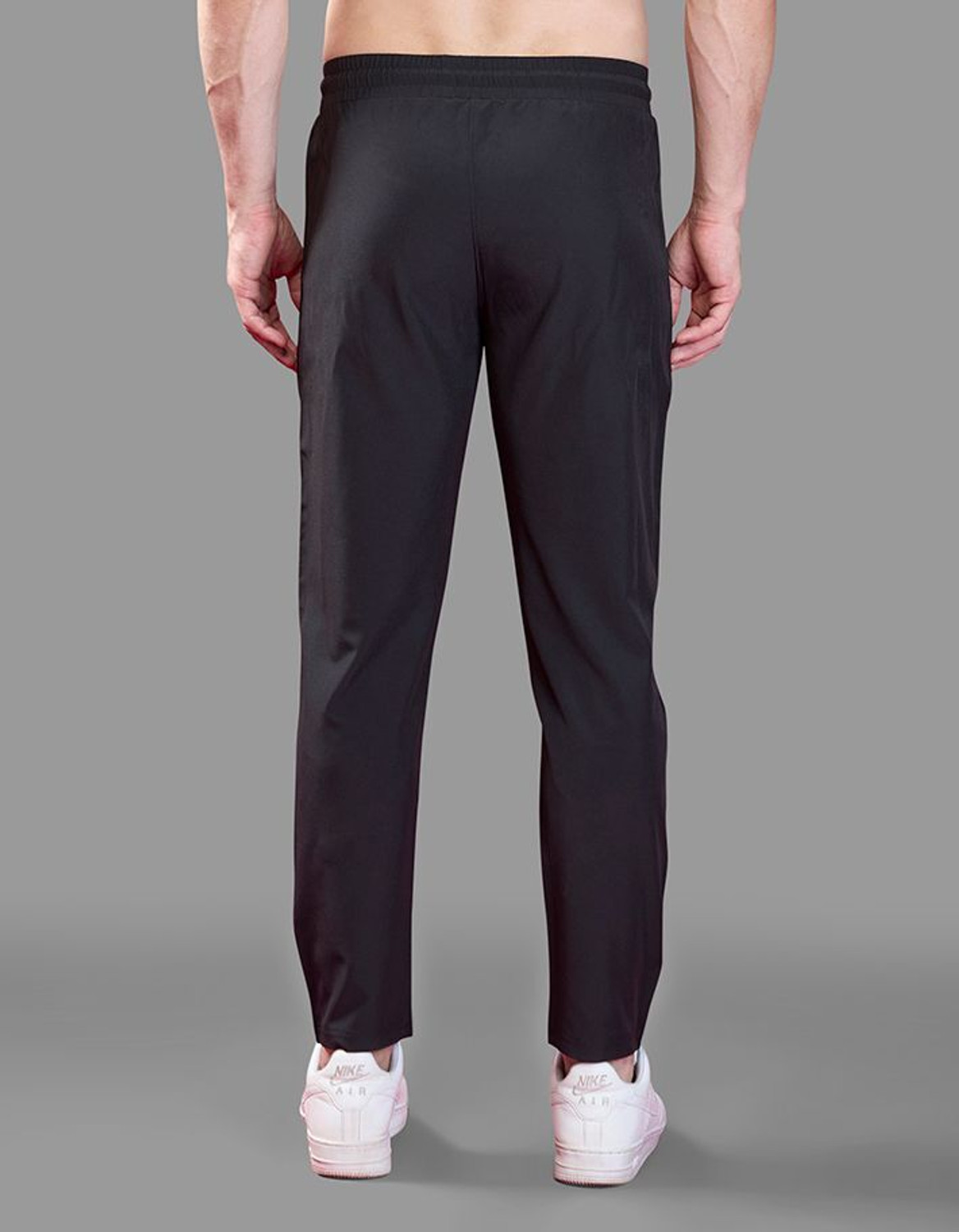 Image of wewok Solid Men Black Track Pants