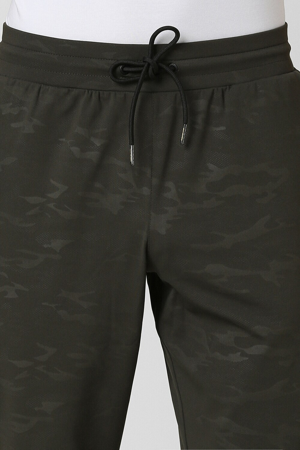 Image of VAN HEUSEN Printed Men Olive Track Pants