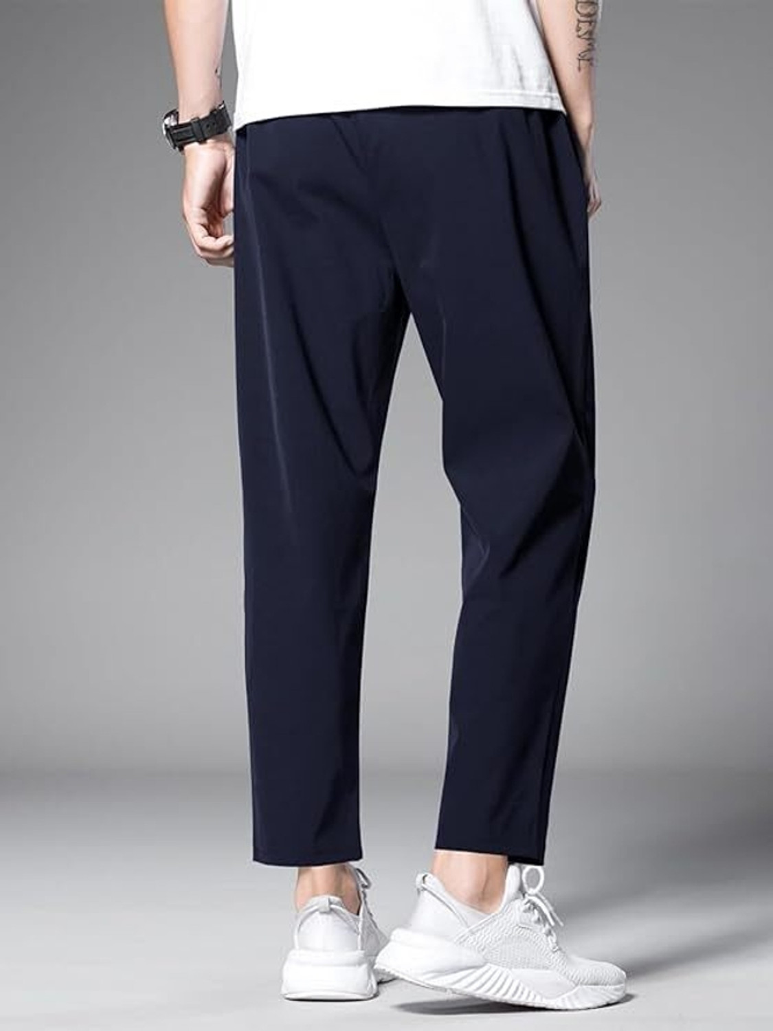 Image of RMGARMENTMK Printed Men Blue Track Pants