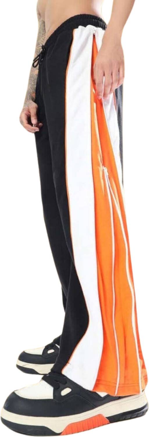Genzclassic Colorblock Black Track Pants - Image 1