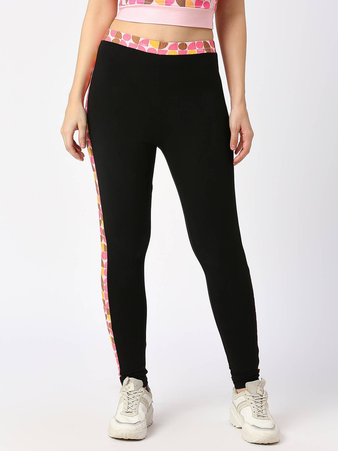 BEING HUMAN Solid Women Black Track Pants