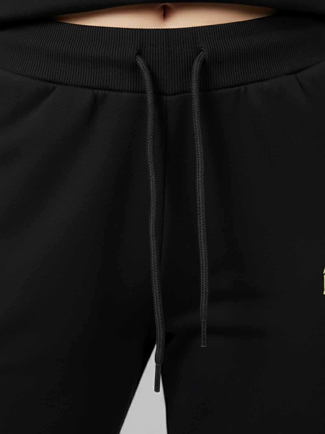 Image of MXN Women Printed Black Track Pants