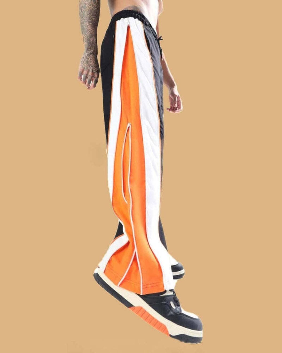 Genzclassic Colorblock Black Track Pants - Image 2