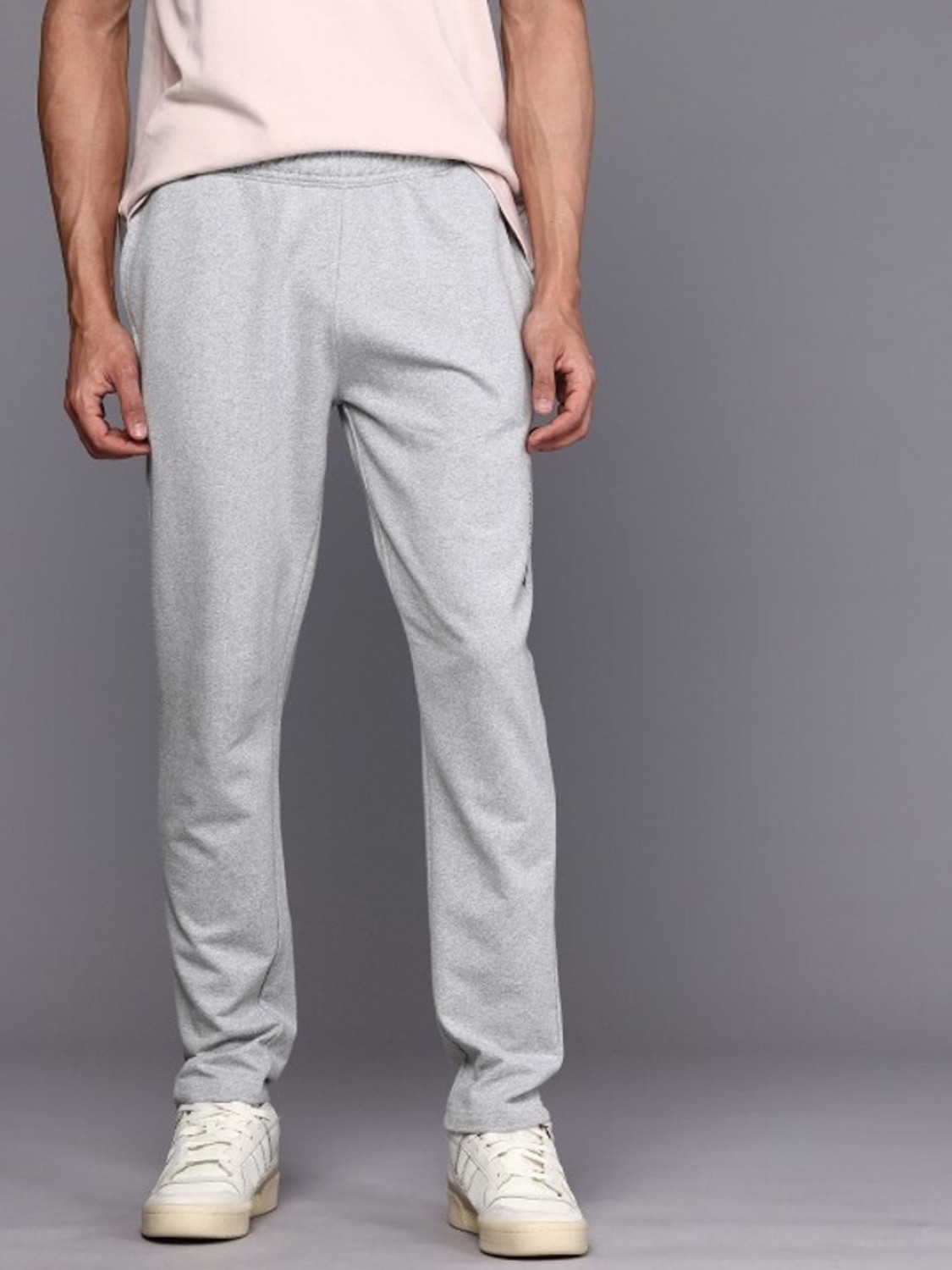 Image of HRX by Hrithik Roshan Printed Men Grey Track Pants