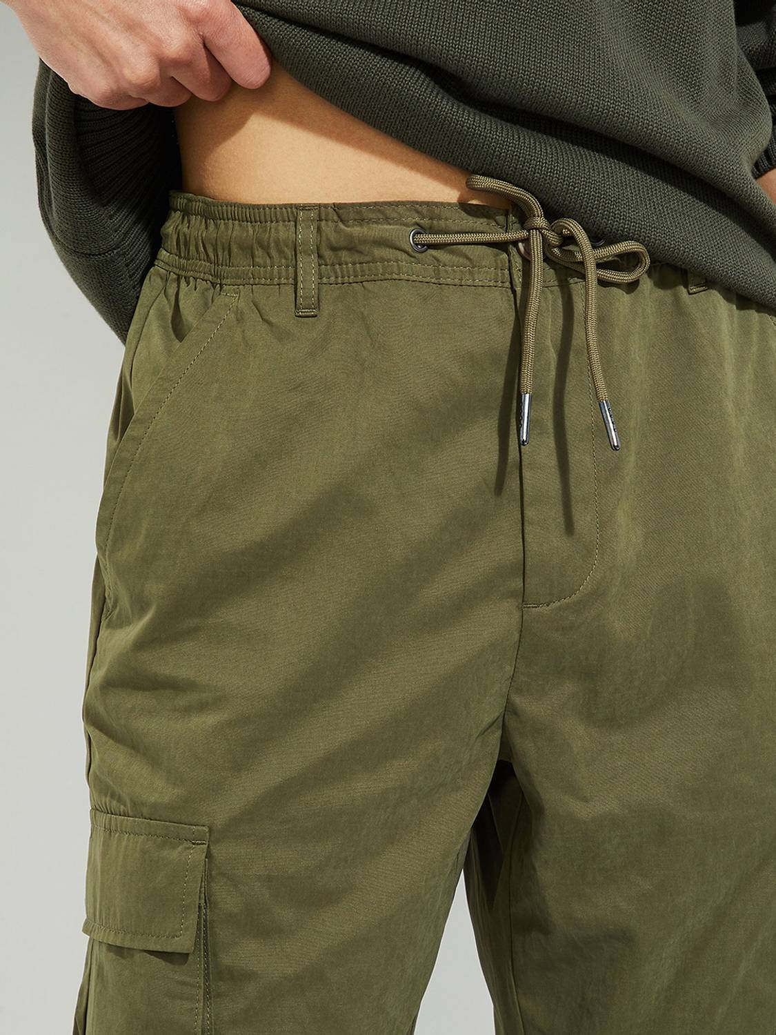 MAX URB_N Solid Men Green Track Pants - Image 3