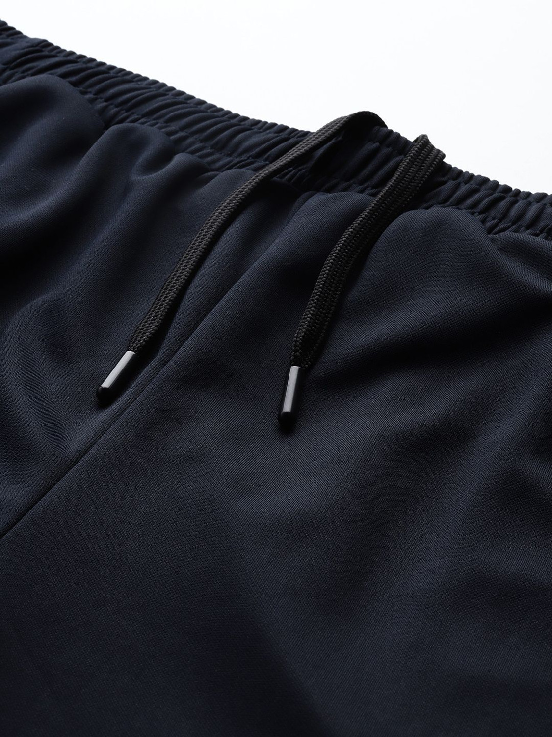 Image of HRX by Hrithik Roshan Striped Men Blue Track Pants