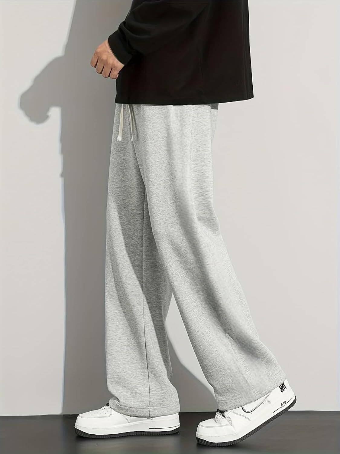 FLYcollection Men Grey Track Pants - Image 4
