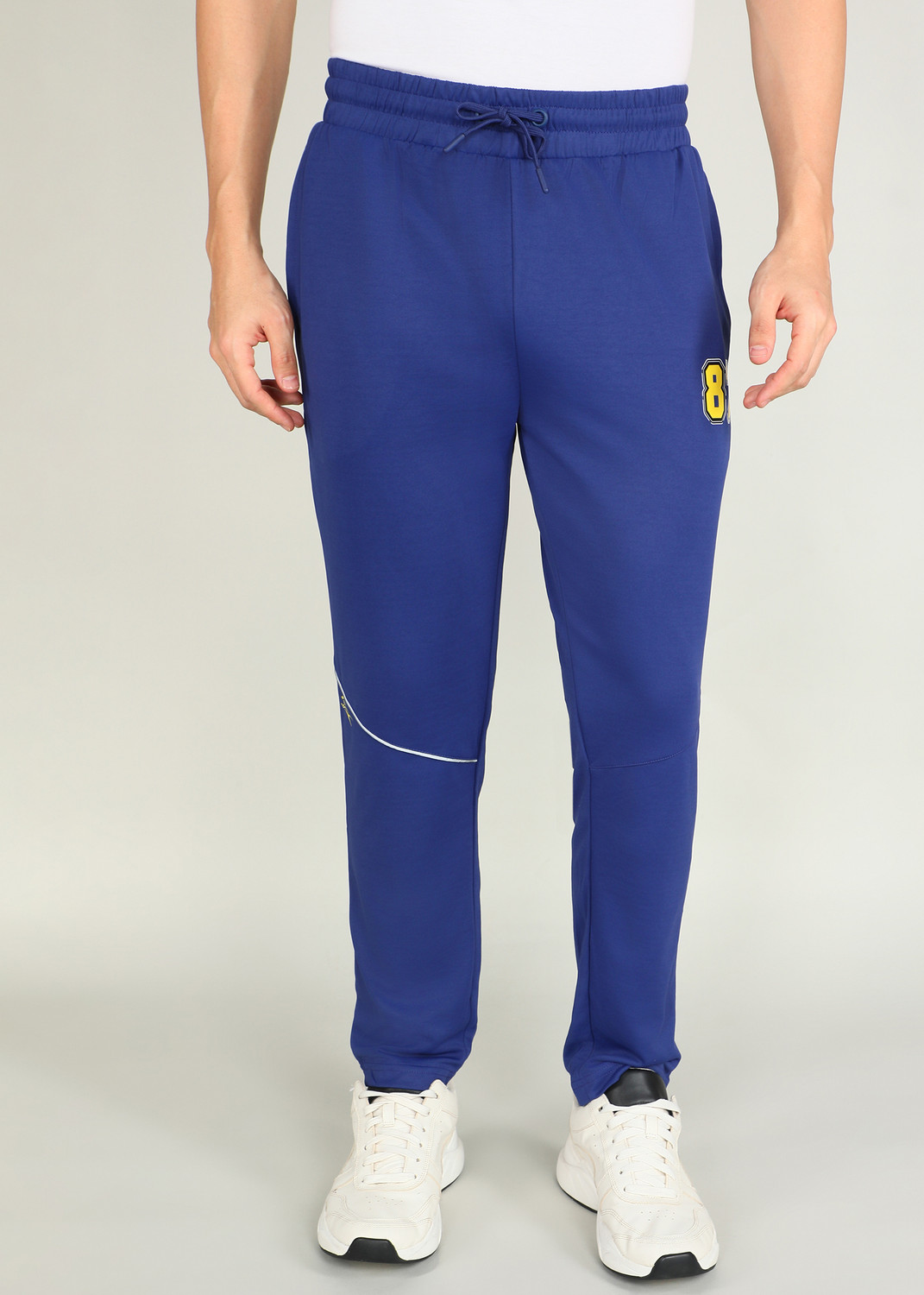 Image of Shiv Naresh Printed Men Dark Blue Track Pants