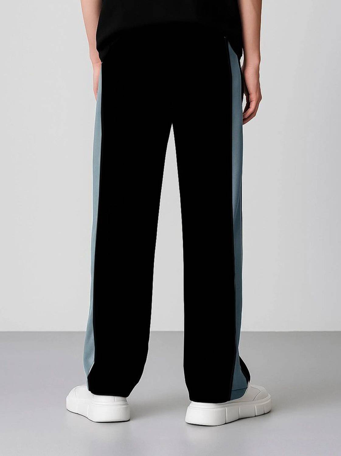 FLYZEN Black, Grey Track Pants Pack of 2 - Image 2
