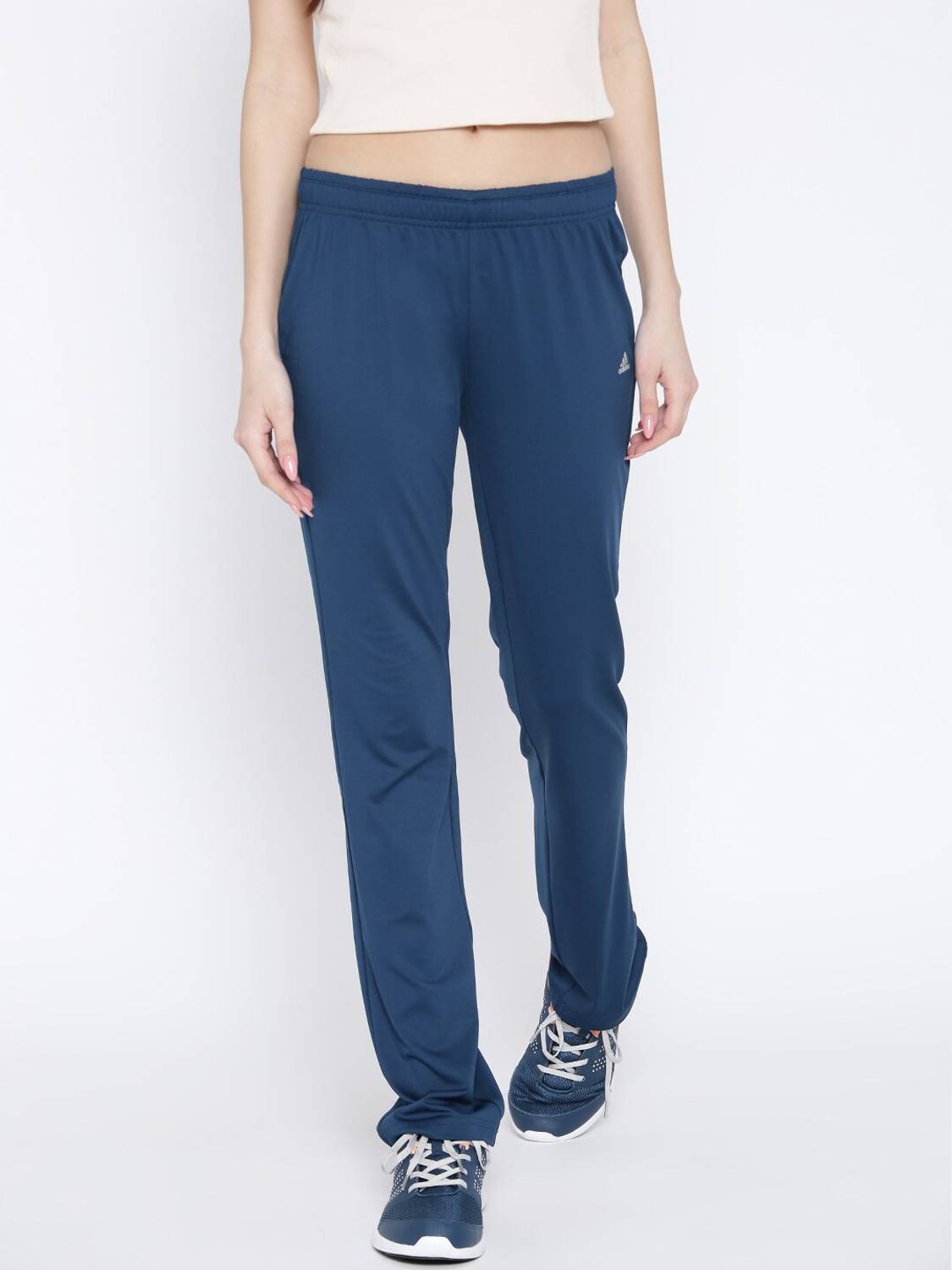 ADIDAS Solid Women Dark Blue Track Pants