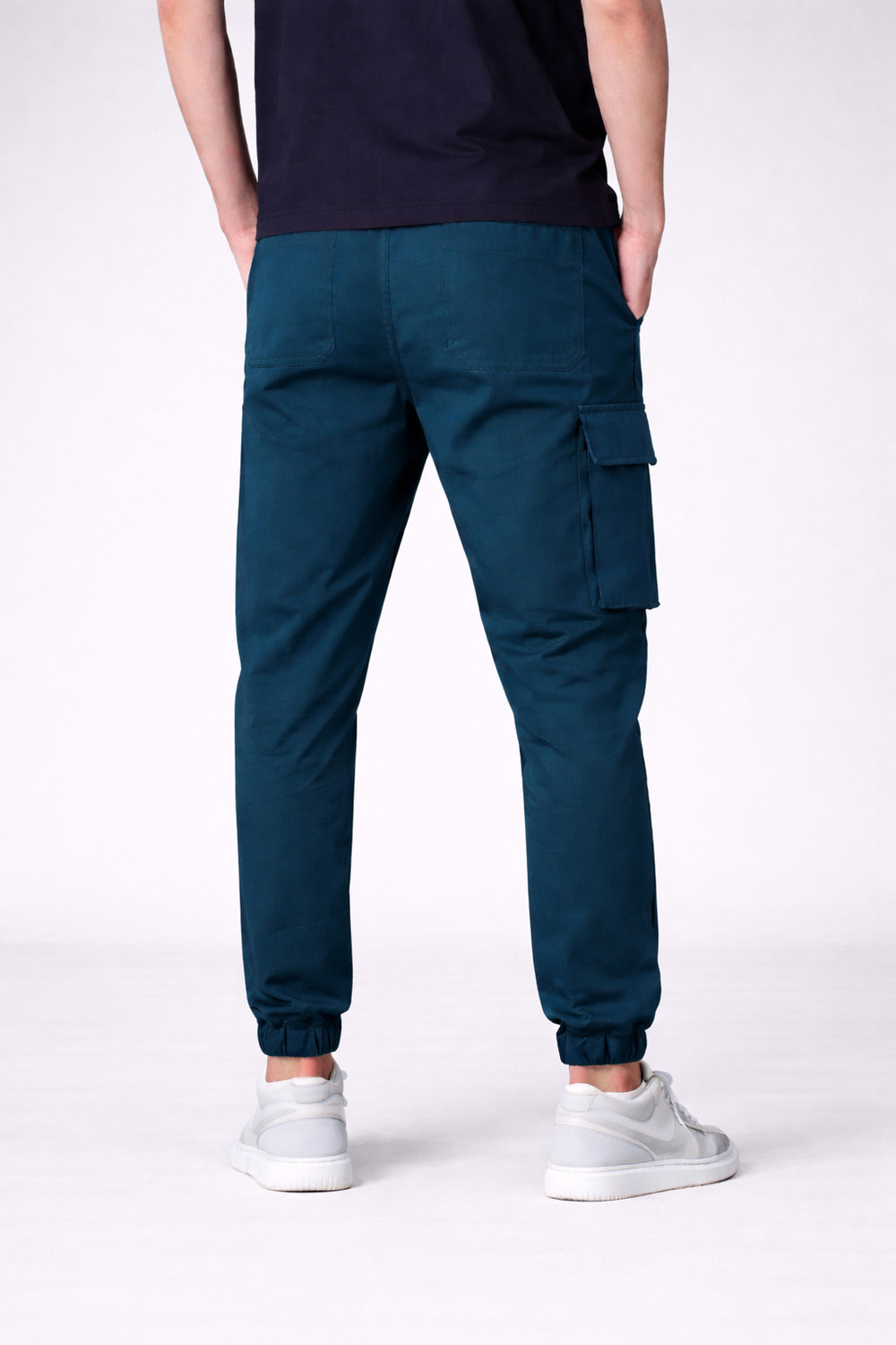 Image of Joggers Park Printed Men Blue Track Pants