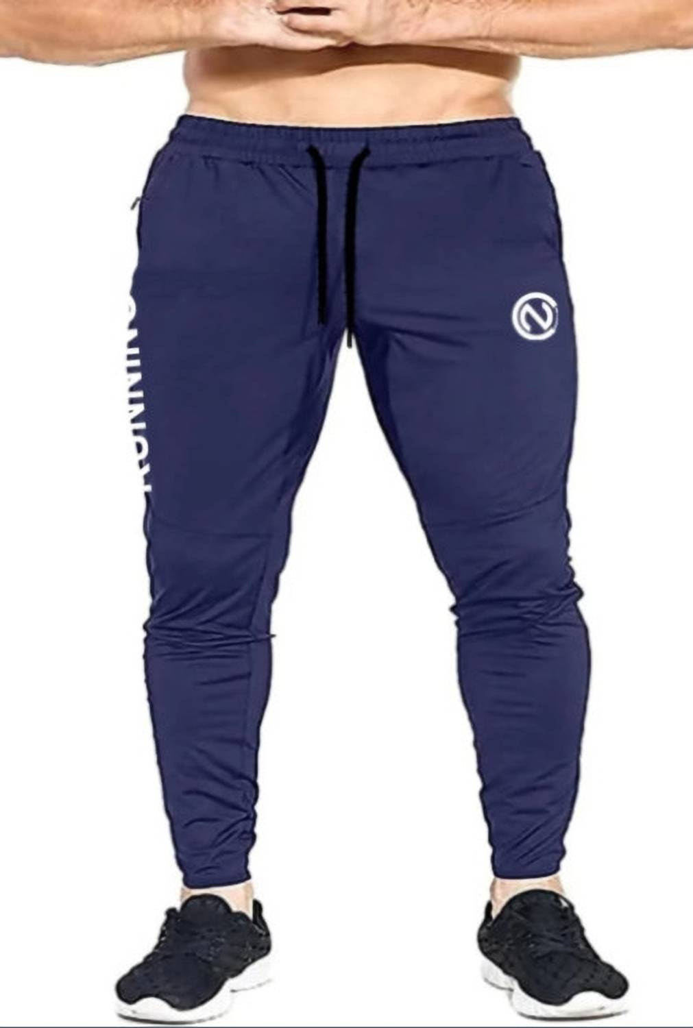 AdeebaFashion Printed Men Blue Track Pants