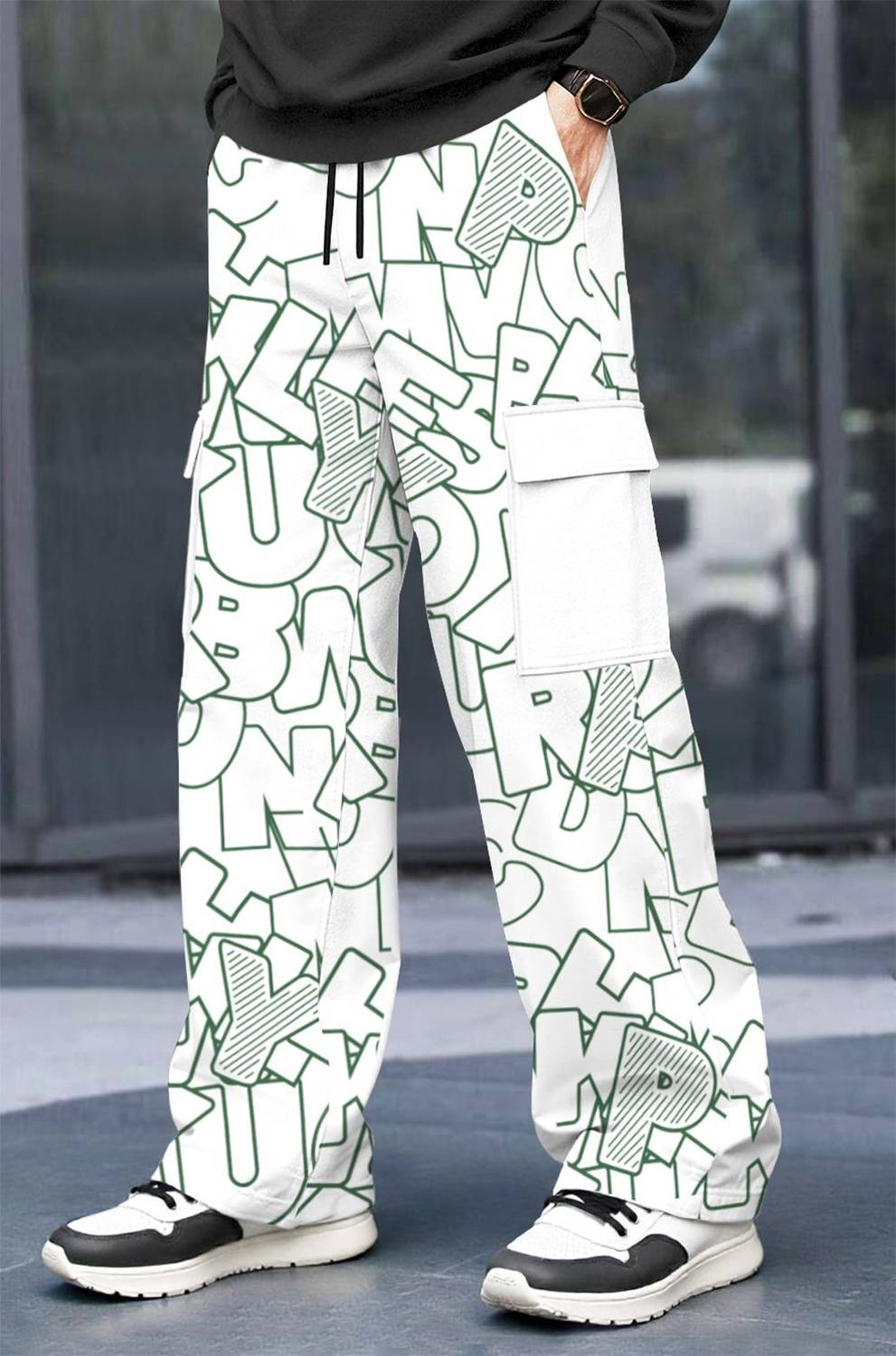 TRIPR Printed Men White Track Pants - Image 3