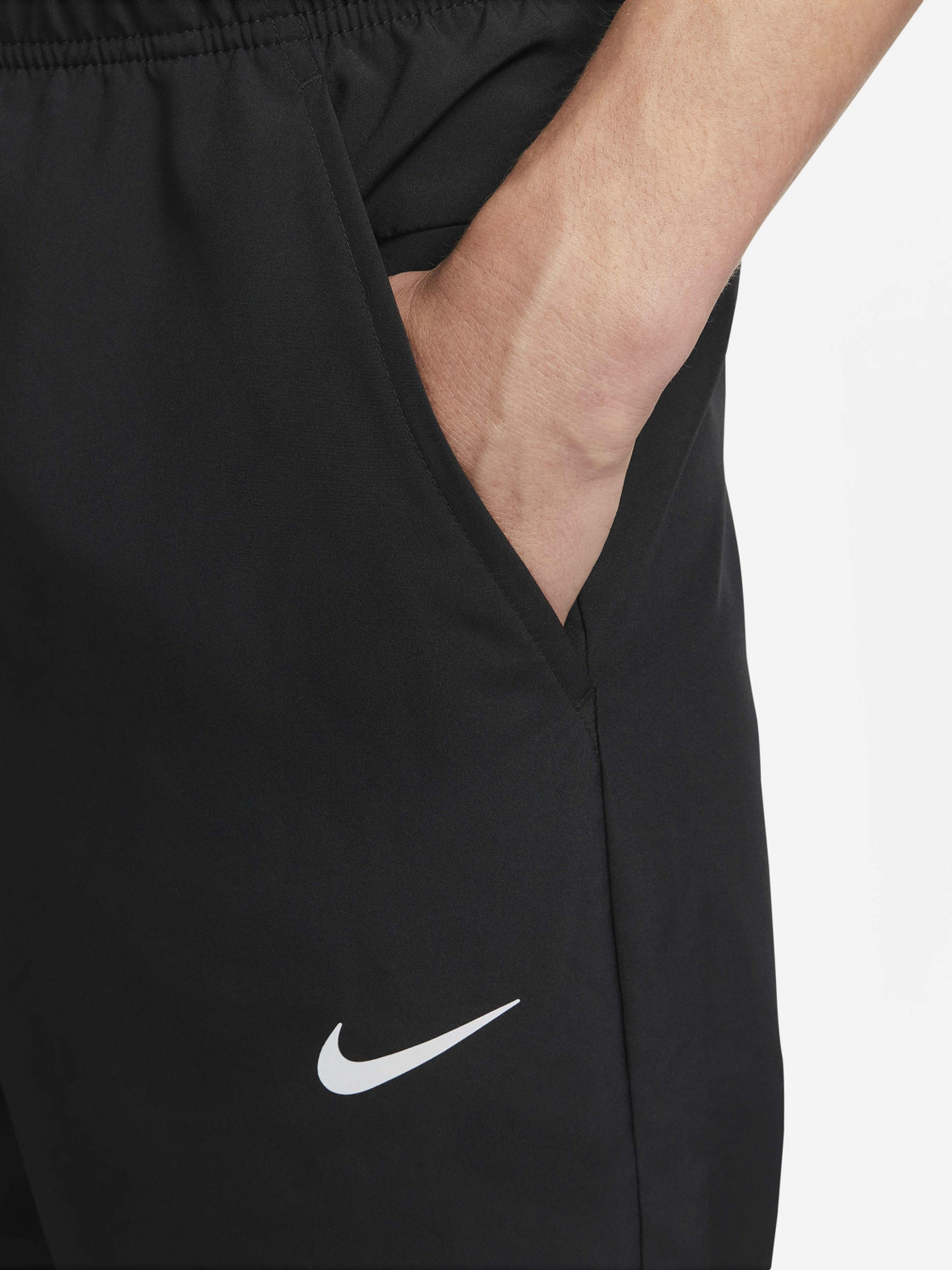 Image of NIKE Solid Men Black Track Pants