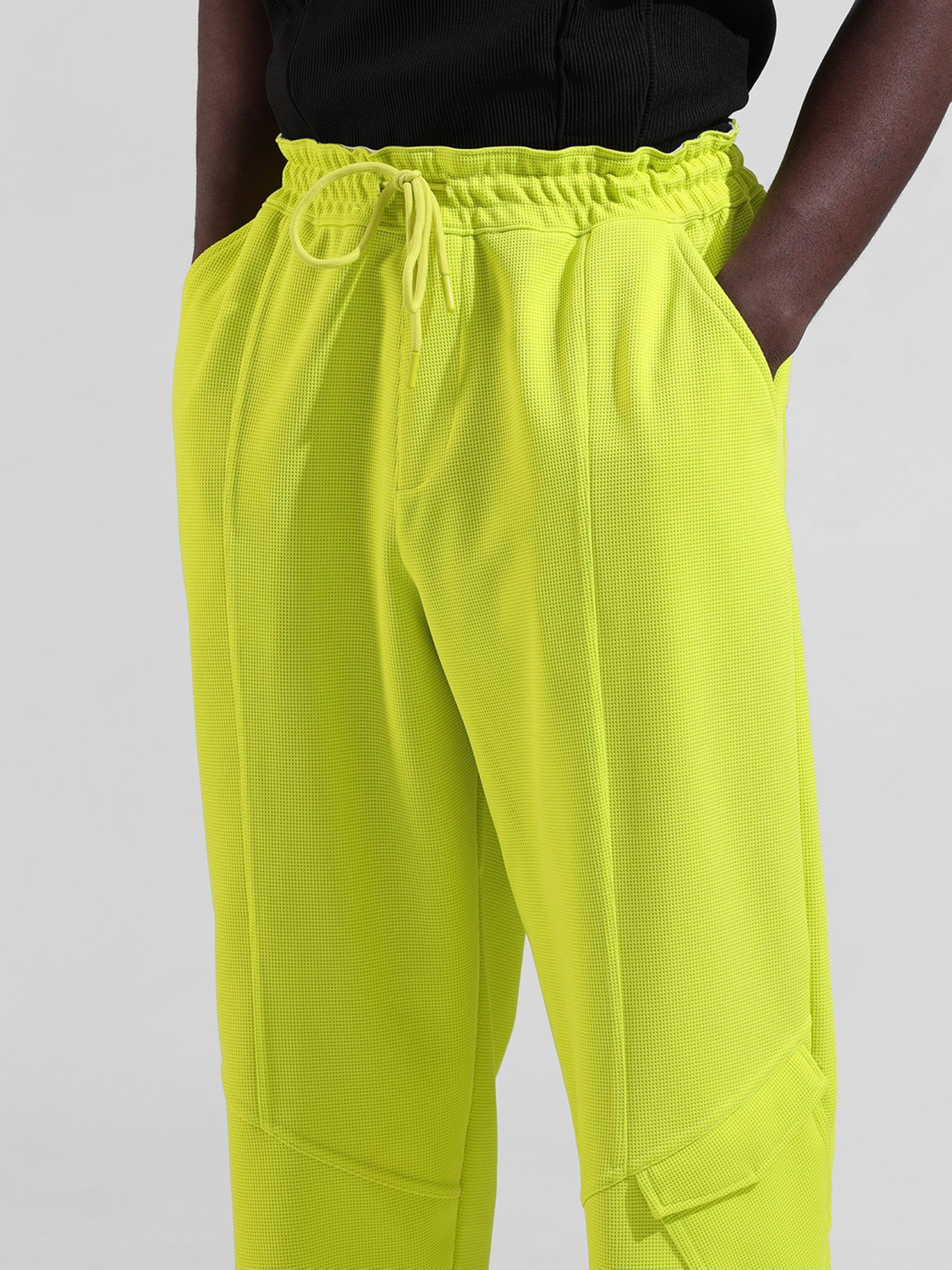 Image of The Indian Garage Co. Solid Men Green Track Pants