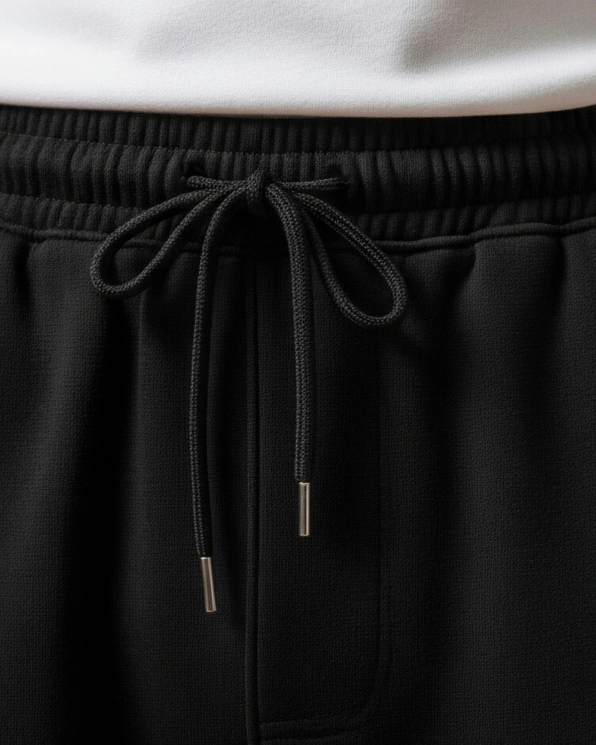 Image of Stockton Solid Men Black Track Pants