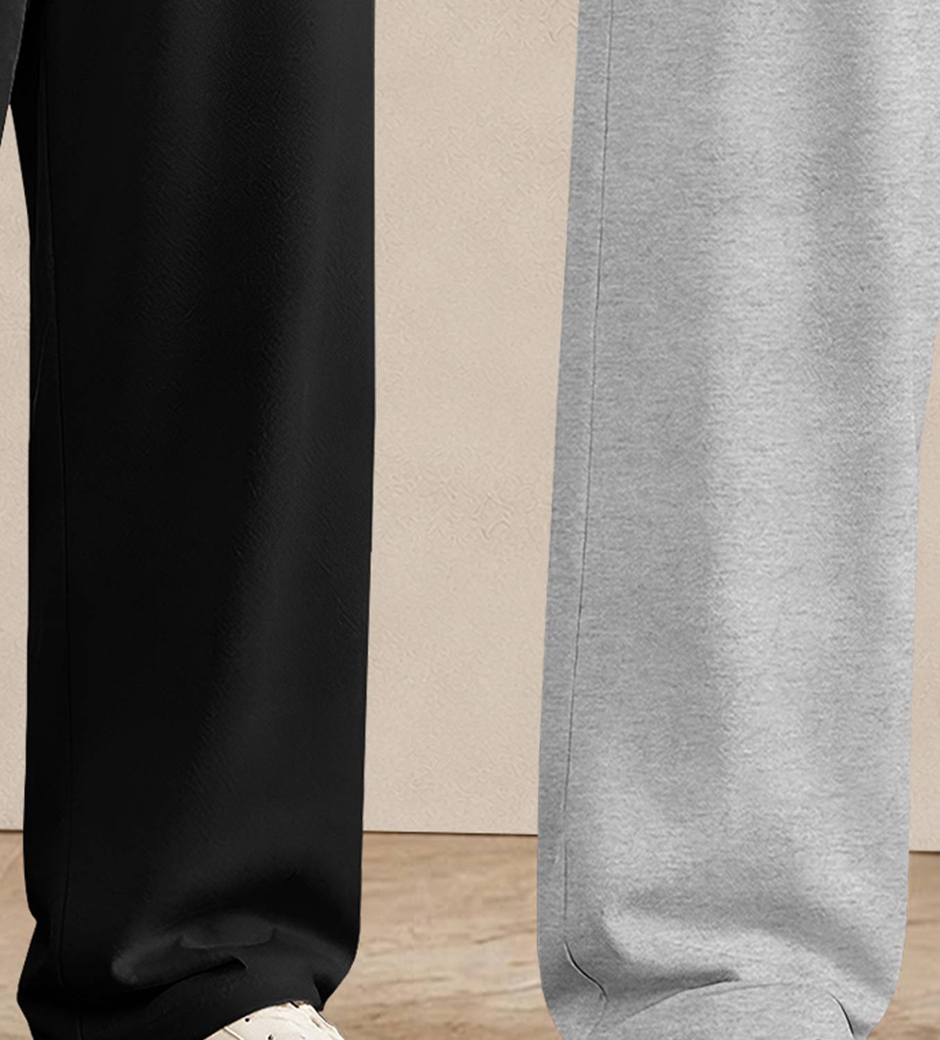 Viktor Men Black, Grey Track Pants Pack of 2 - Image 5