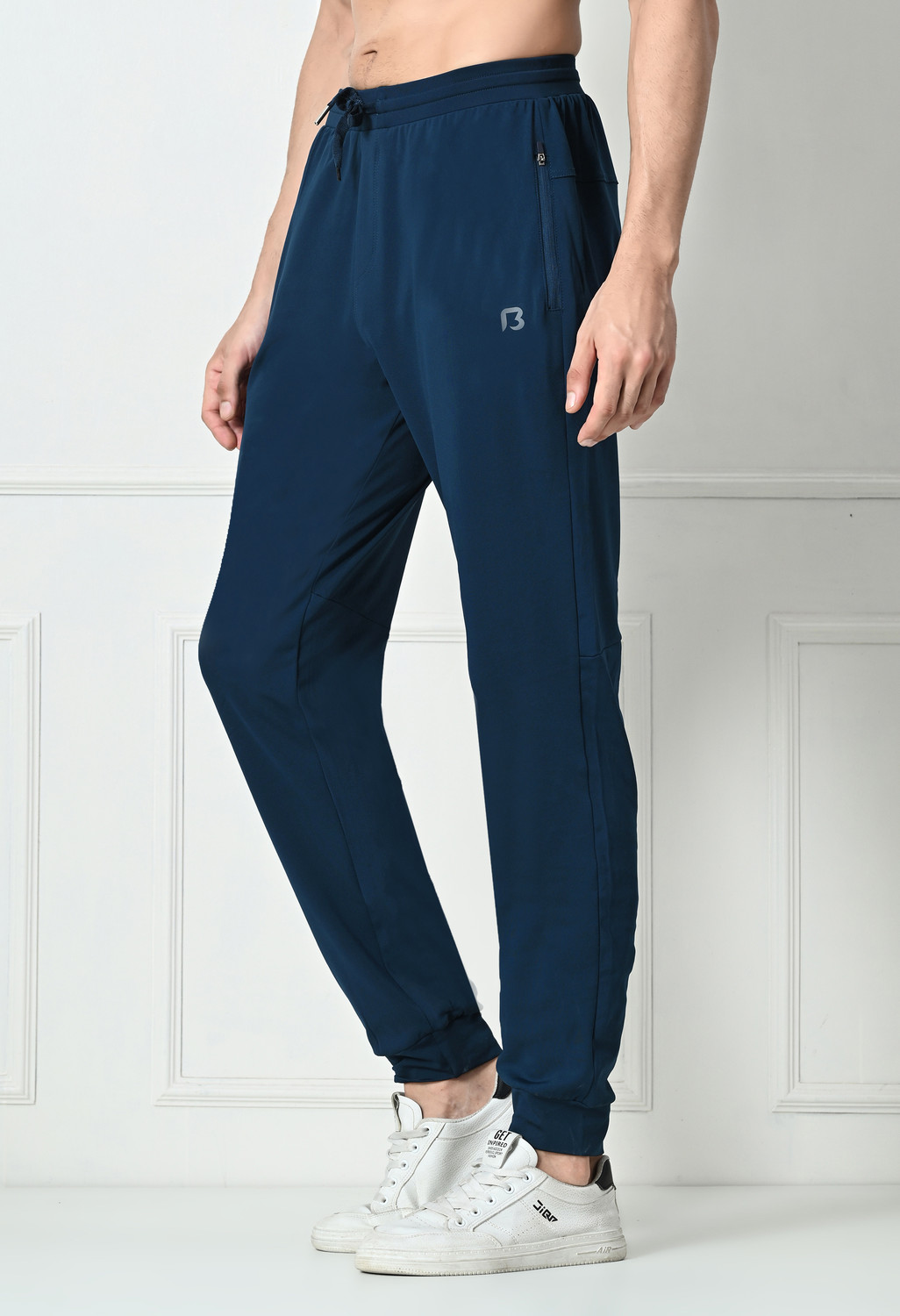 Image of BILDOS Solid Men Dark Green Track Pants