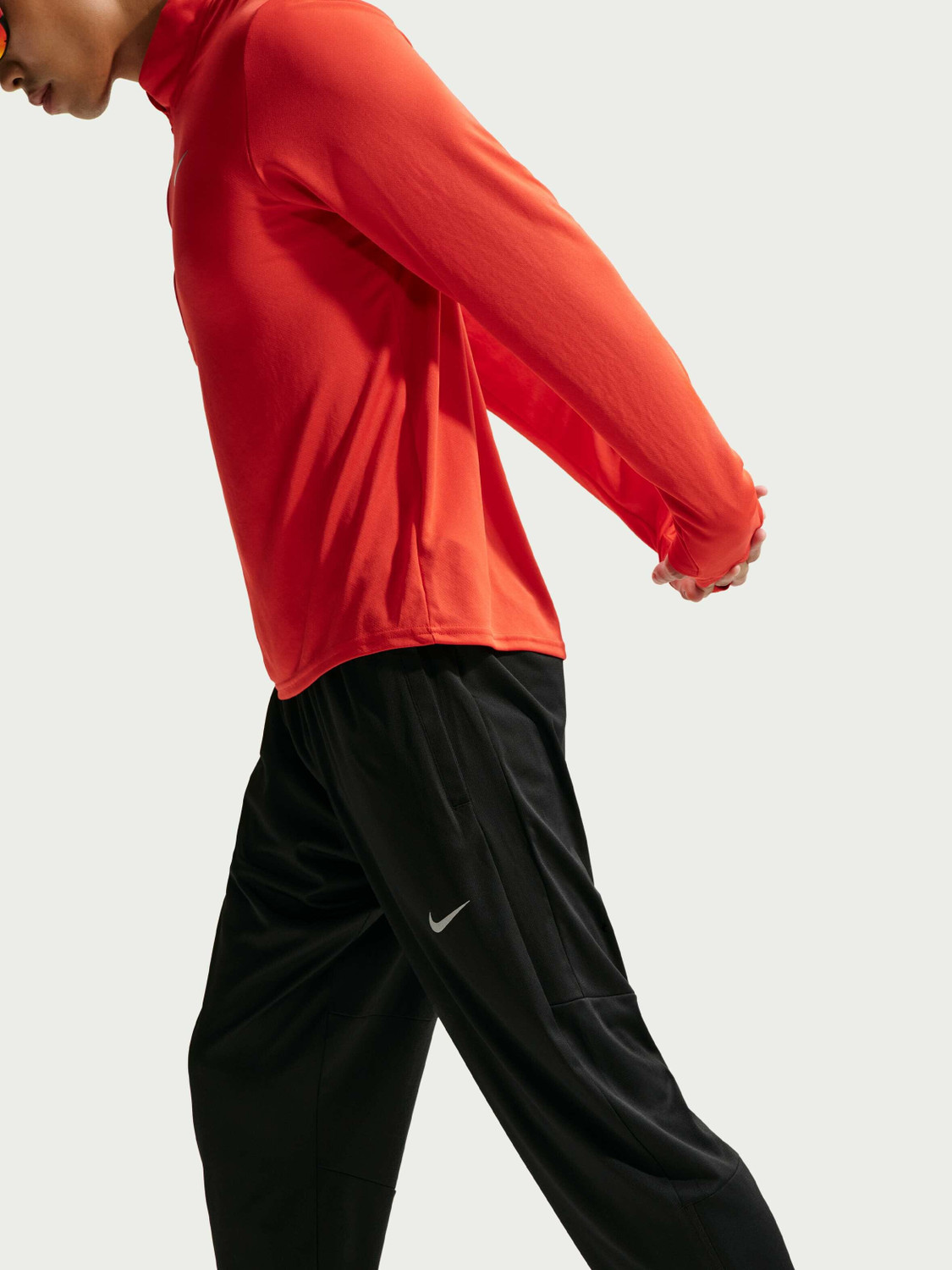 Image of NIKE Solid Men Black Track Pants