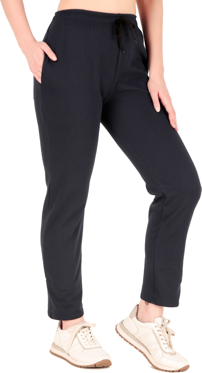 Image of Priyansh Enterprises Solid Women Blue Track Pants
