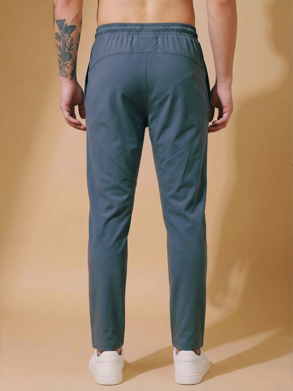 Image of TOXA Solid Men Grey Track Pants