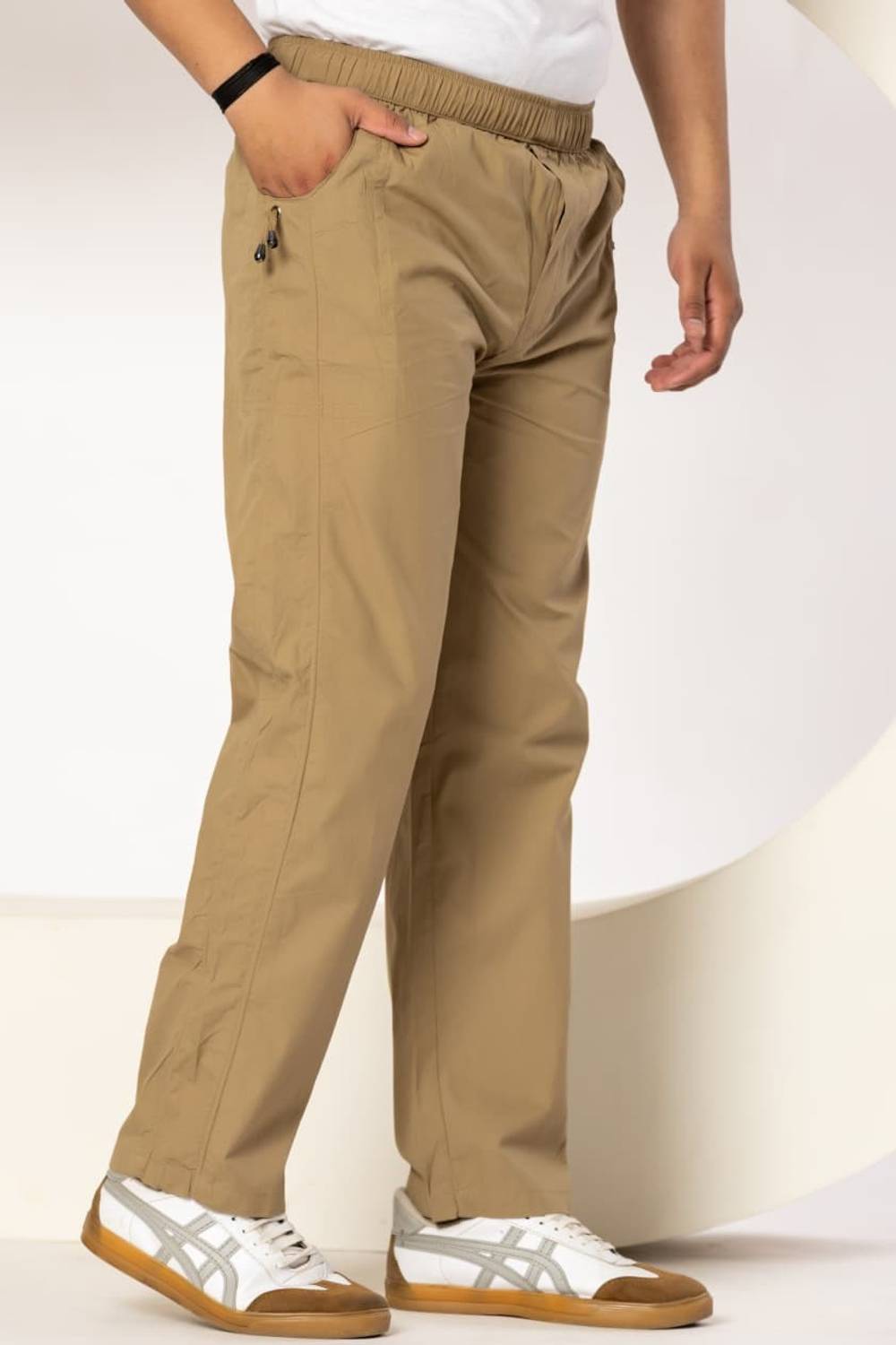 M K ENTERPRISES Men Beige Track Pants - Image 4