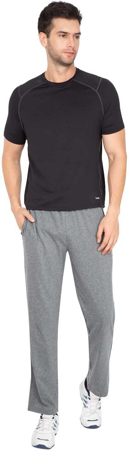 Image of JOCKEY Solid Men Grey Track Pants